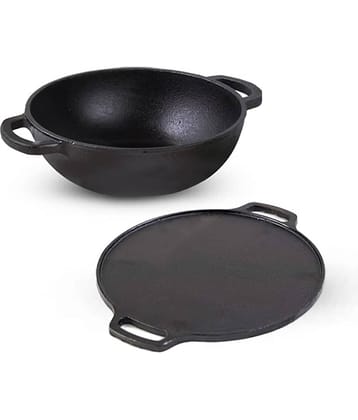 The Indus Valley - Cast Iron No Coating Pot ml ( Pack of 2 )