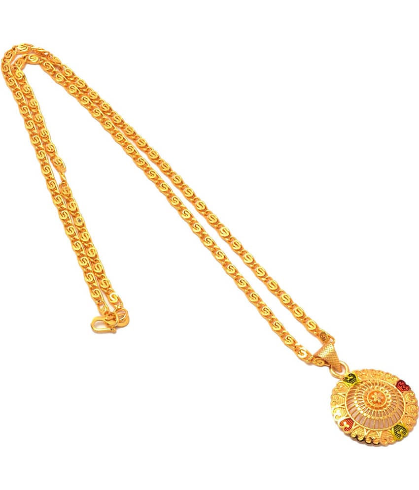 Jewarhaat - Golden Pendant ( Pack of 1 )