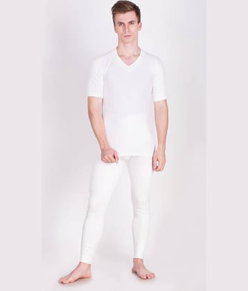 Dollar Ultra Pack of 1 Cotton Blend Thermal Sets For Men's ( Off-White )