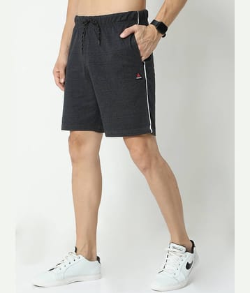 Ardeur Fashions Charcoal Cotton Blend Men's Shorts ( Pack of 1 )