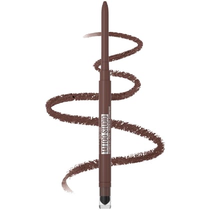 Maybelline Tattoo Studio Smokey Gel Pencil Eyeliner, Smokey Brown, Up To 36 Hours of Wear, Matte Finish, Smudge & Water-proof. Maybelline Fade & Sweat Resistant Gel Eyeliner | 0.28G Maybelline Tattoo Studio Smokey Gel Pencil Eyeliner, Smokey Brown, Up To Maybelline Tattoo Studio Smokey Gel Pencil Eyeliner, Smokey Brown, Up To 36 Hours of Wear, Matte Finish, Smudge & Water-proof. Maybelline Fade & Sweat Resistant Gel Eyeliner | 0.28G Maybelline Tattoo Studio Smokey Gel Pencil Eyeliner, Smokey Brown, Up To