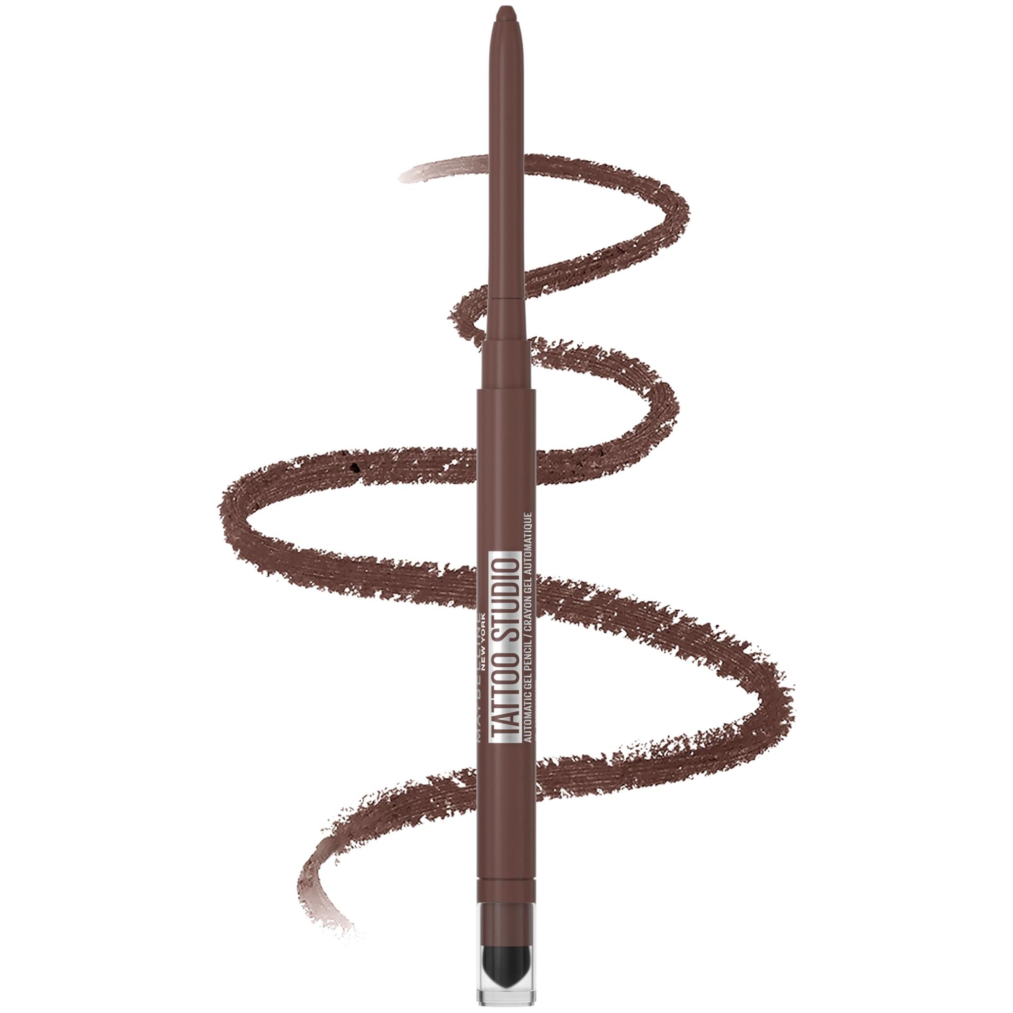 Maybelline Tattoo Studio Smokey Gel Pencil Eyeliner, Smokey Brown, Up To 36 Hours of Wear, Matte Finish, Smudge & Water-proof. Maybelline Fade & Sweat Resistant Gel Eyeliner | 0.28G Maybelline Tattoo Studio Smokey Gel Pencil Eyeliner, Smokey Brown, Up To