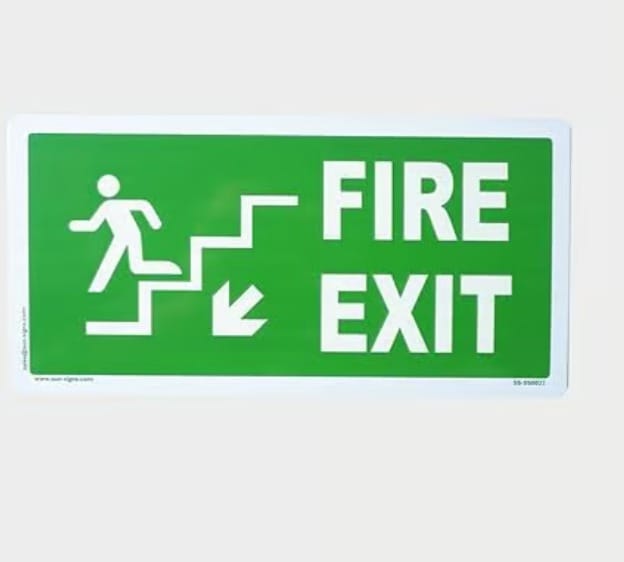 Fire exit signagz