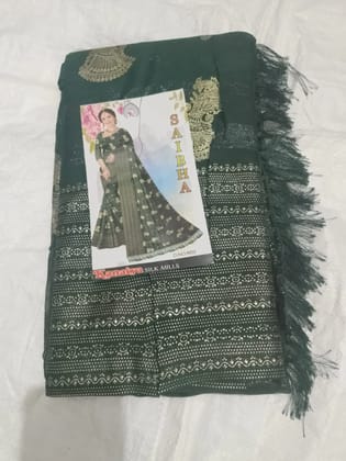 Traditional Indian Silk Saree SHROUNU CLOTH SHOP