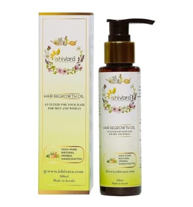 Ishivara Ayurvedic Herbs Hair Oil, 100ml, Paraben and Mineral Oil Free, Nourishing