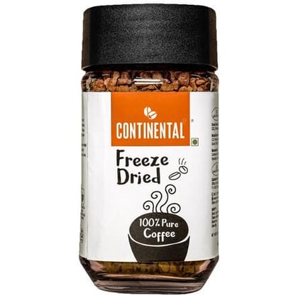 Continental Pure Coffee - Freeze Dried, Authentic Aroma & Taste, 50 g Jar
