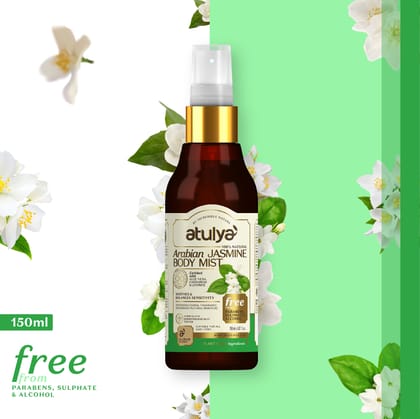 Atulya Arabian Jasmine Body Mist | Soothing and Hydrating - 150ml Atulya Arabian Jasmine Body Mist | Soothing and Hydrating - 150ml