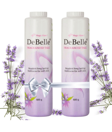 DeBelle Fragranced Talc, 400 gm each (Pack of 2)