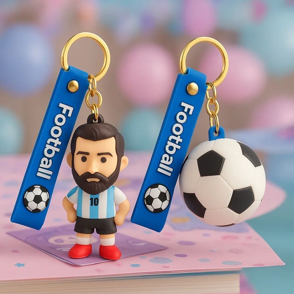 Messi and Soccer Keychain Set - 2PC - Party and Festive Needs | Buy online on ZillyBuy