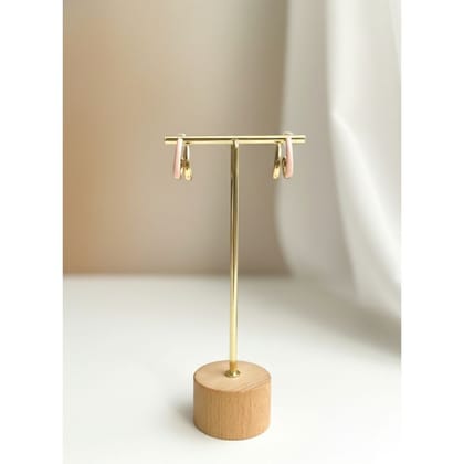 Earrings Pastel Pink Gold