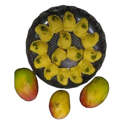 BANGLARMISTI Mango Sandesh-bengali sweets , Norompak Sandesh, Summer Special Sandesh, 10pcs Pack