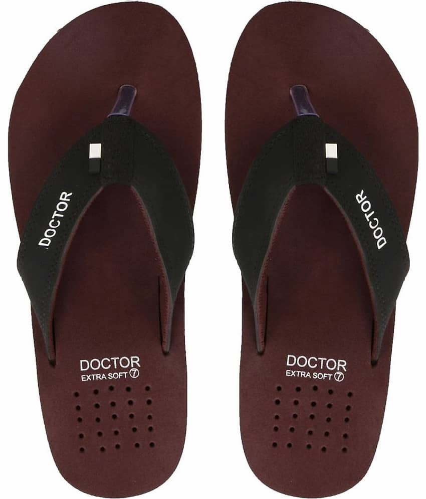 DOCTOR EXTRA SOFT - Brown  Rubber Daily Slipper