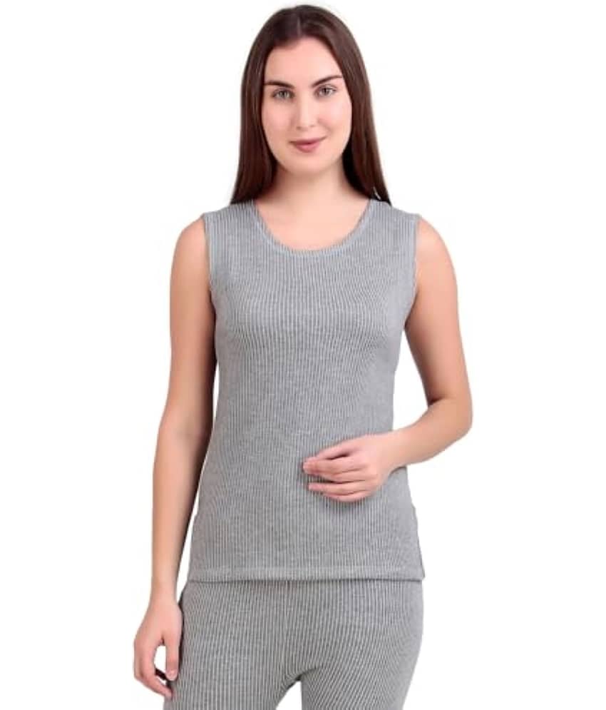 HAP Cotton Blend Thermal Tops - Grey Pack of 1