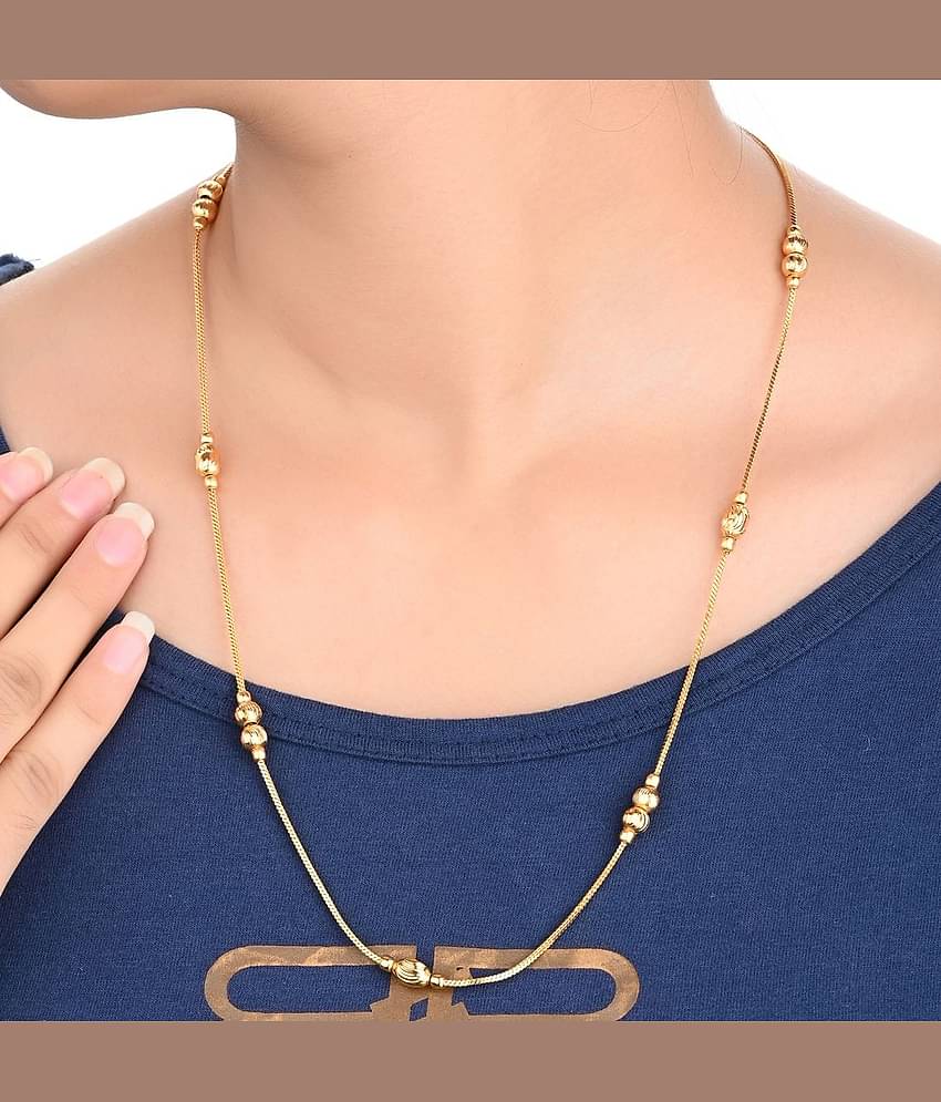 AanyaCentric Gold Plated Chain ( Set of 1 )