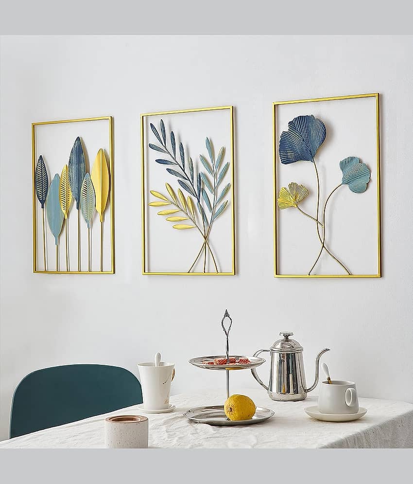 Urban hemlet Iron Wall Sculpture Multi - Pack of 3