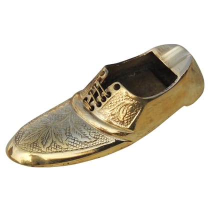 Brass Ashtray | Heavy Quality Smoking Ash Tray Home Decor, Height : 1 Inch (ZMAS154 D)