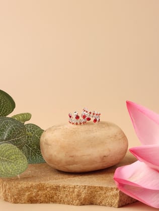 Saawan Sugandh Red Laddu Gopal Poshak & Shringar Set-With Shringar / 0 No.