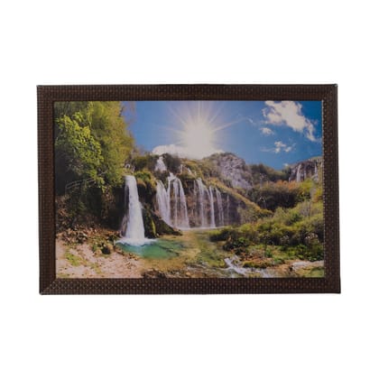 Waterfall View Satin Matt Texture UV Art Painting