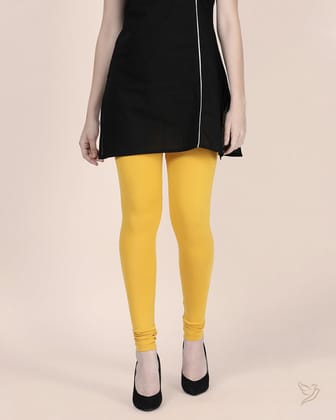 Cotton Churidar Legging - Sweet Corn-S / Sweet Corn