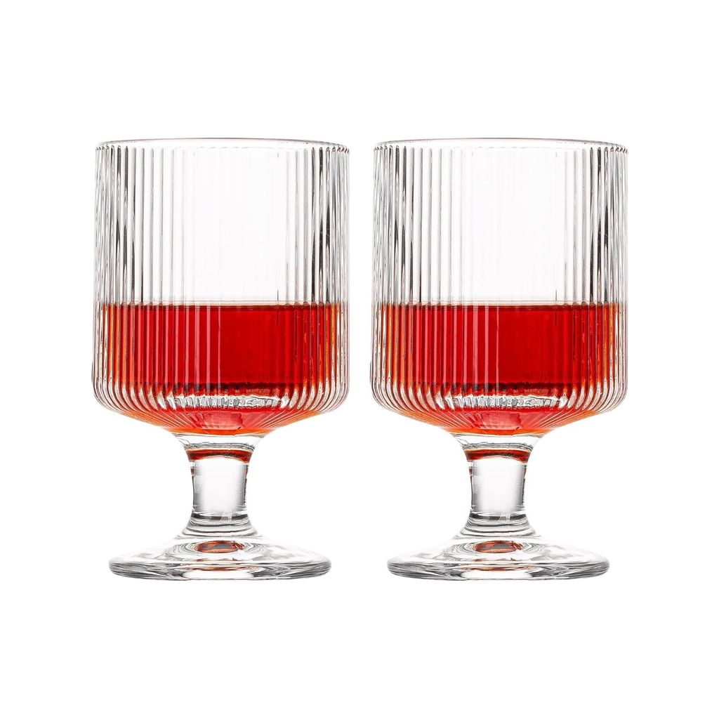 Drinking Wine Glasses | 240 ML | Premium, Champagne, Crystal, Vintage, Italian Glass Mug | Perfect for Home, Bar, Casino Party |