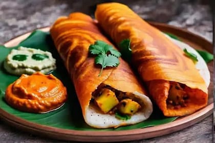 Ghee Roast Masala Dosa