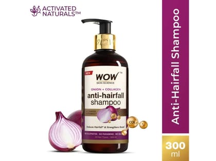 WOW Skin Science Onion Black Seed Oil Shampoo - 300ml