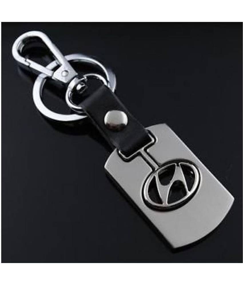 Americ Style Premium Quality Swinging Hyundai Logo Keychain with Chrome Metal Locking Key chain
