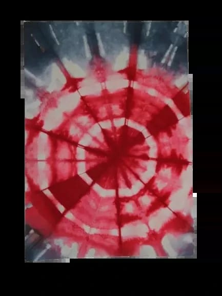 Tiseer Tye and Dye Table  Mat Manjarpat Cotton  Circle Design
