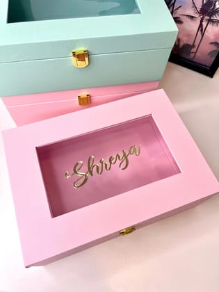 Customised Window Trunk Box-With Name / Green
