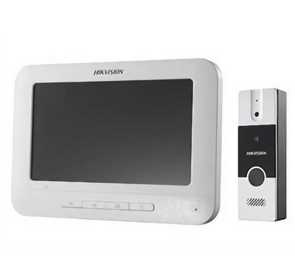  Hikvision DS-KIS204 Video Door Phone, For Home, Screen Size: 7" Inch.- Grey