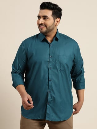 Men's Cotton Teal blue-46