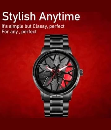 Abrexo Black Stainless Steel Analog Men's Watch