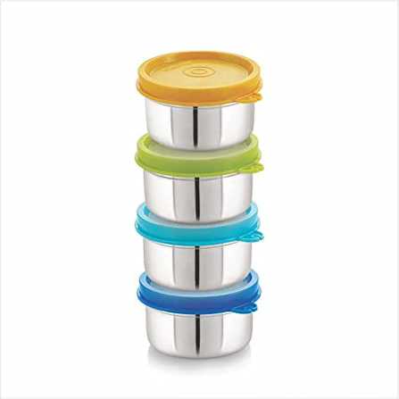 Priya Plus Stainless Steel Tiny Wonder Leaproof Container, 45 Ml