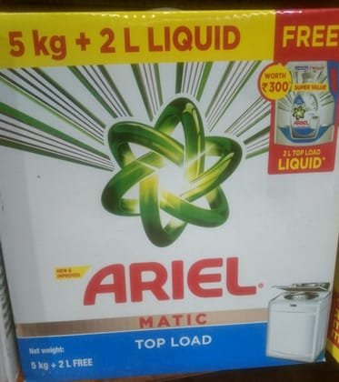 Ariel matic top load 5+2
