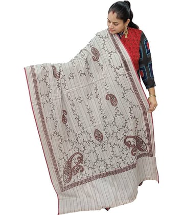 Sprha Grey Printed Shawl - ( Pack of 1 )