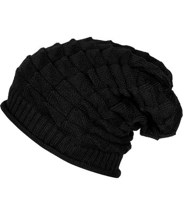 Alamos Pack of 1 Woollen Men's Cap ( Black )