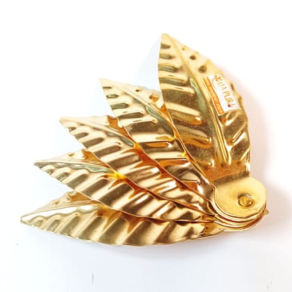 MAYAPURI Pital Amra Pallav/Brass Aam patta/Pooja Mango Leaves for Puja | Leaves size: 10cm