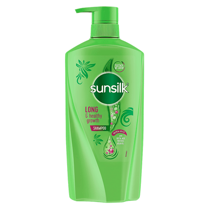 Sunsilk Long & Healthy Growth Shampoo - With Biotin, Milk Protein & Argan Oil, For Healthy Looking & Long Hair, 650 Ml