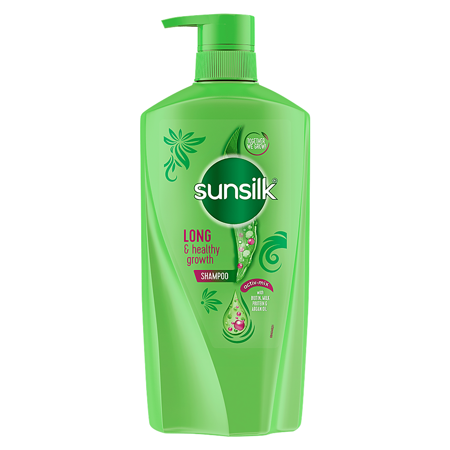 Sunsilk Long & Healthy Growth Shampoo - With Biotin, Milk Protein & Argan Oil, For Healthy Looking & Long Hair, 650 Ml
