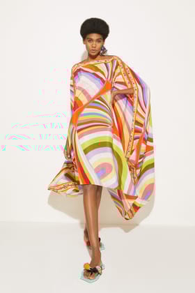 Orange Candy Kaftan Dress