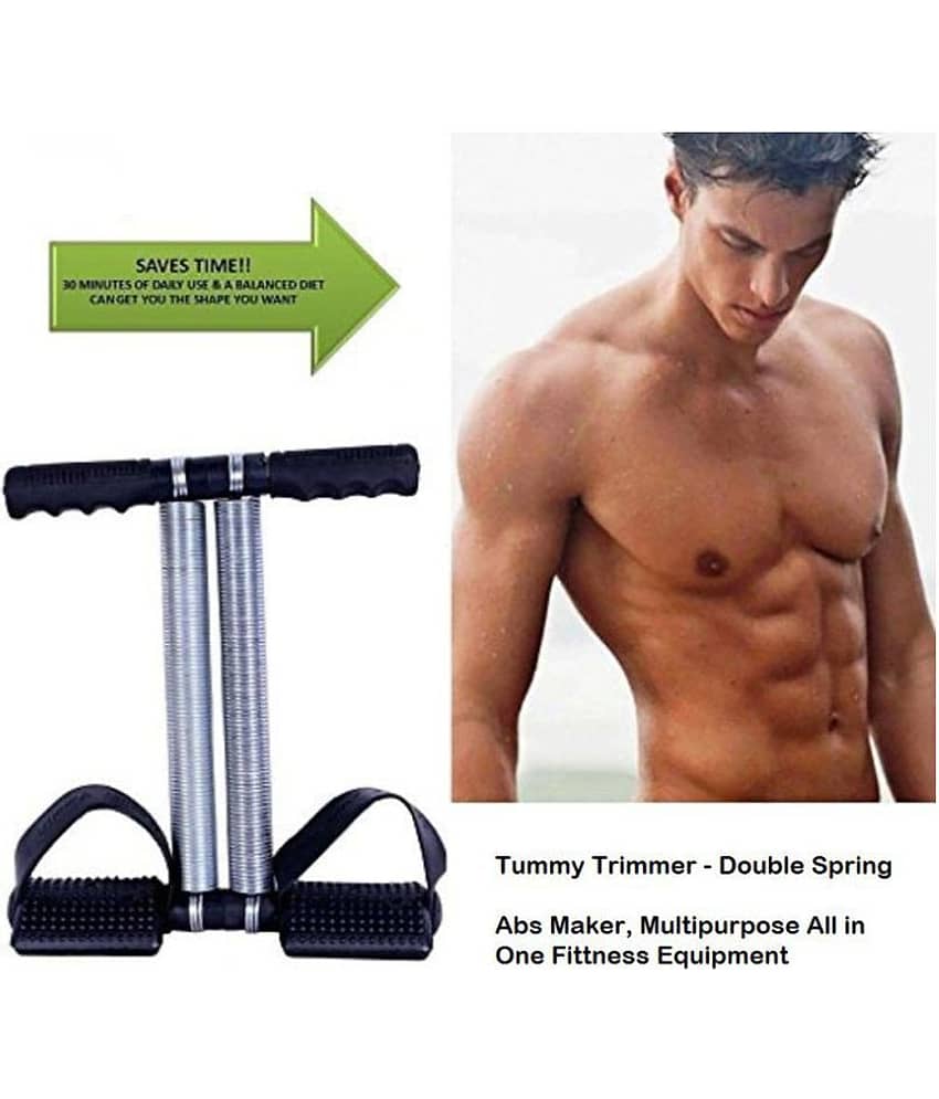 PROGIENCE- Tummy Trimmer Double Spring Ab Exerciser ONESIZE Sauna Belt