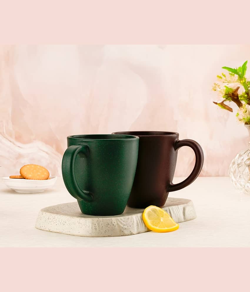 Analog Kitchen ware Milk/Tea/Coffee Mug Plastic Coffee Mug 300 mL ( Pack of 2 )