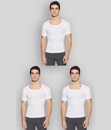 Rupa Frontline - White Cotton Men's Vest ( Pack of 3 )