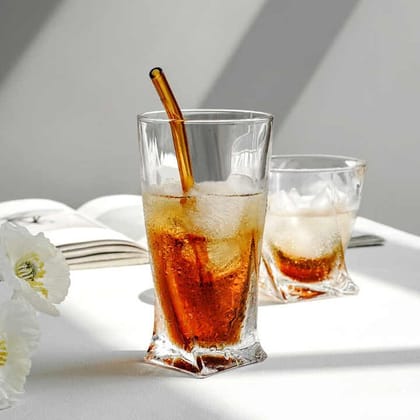 Quardeo Crystal Tall Glass - Set of 6 - Made In Czech Republic