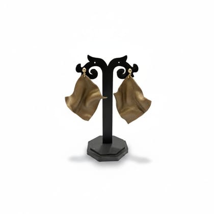DRAPE EARRINGS (BROWN) DRAPE EARRINGS (BROWN)