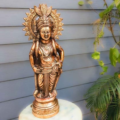 Krishna Idol Big | Lord Krishna Statue Murti for Corner Decoration| Religious & Spiritual Sculpture - for Gift, Home, Living Room, Office, Puja Room Decoration   - 26 Inch