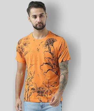 Huetrap Pack of 1 Cotton Regular Fit Men's T-Shirt ( Orange )