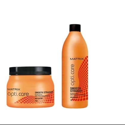 Matrix Opti Care Ultra Smoothing Masque 490gm and Shampoo 1000ml  Combo Pack of 2