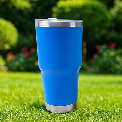 Premium Assorted Metal and Plastic Travel Mug Tumbler Cup, Tumbler (1 Pc / Mixed Design)