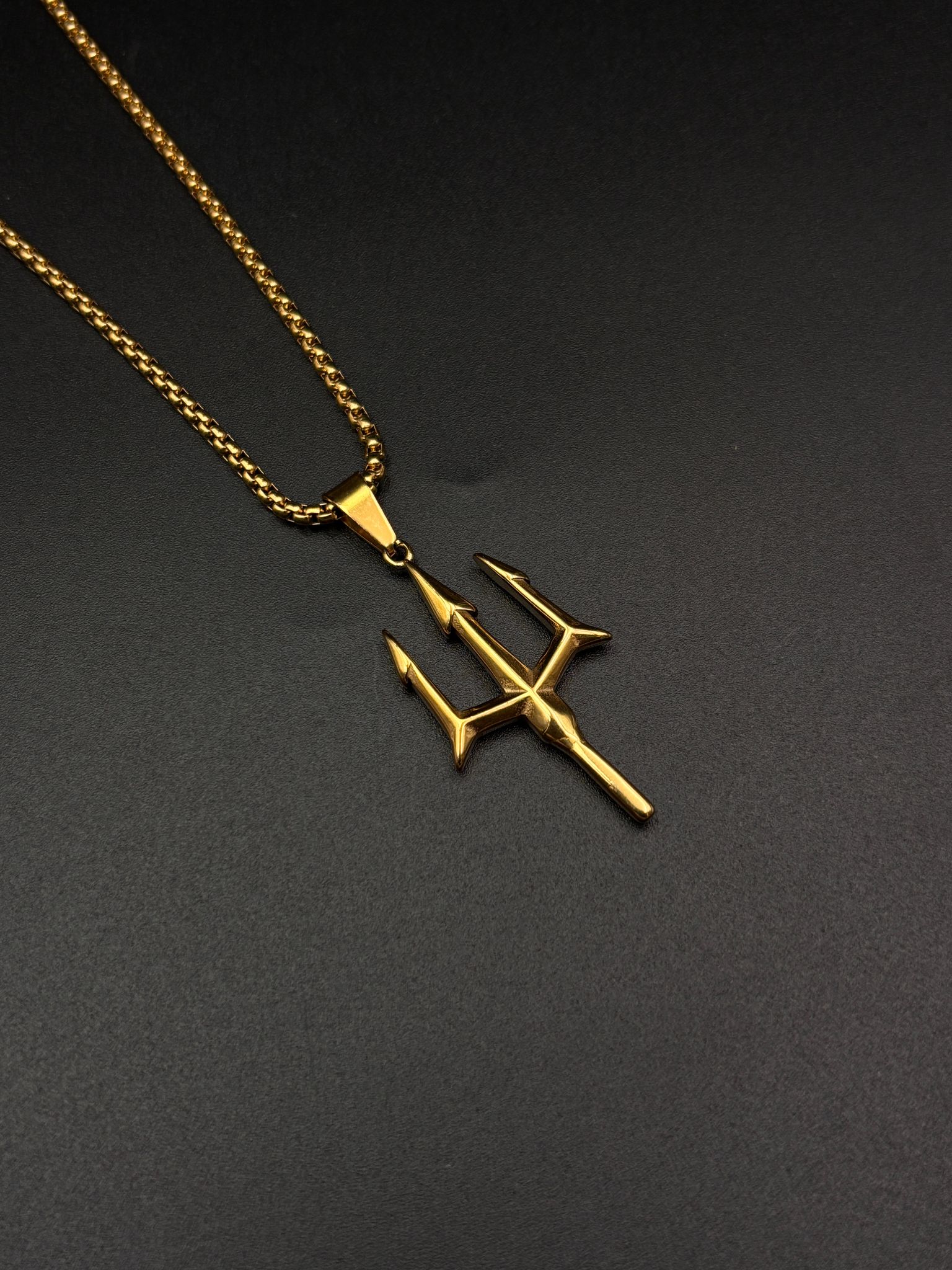 Trishul Necklace-Gold